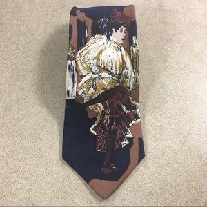 DON LOPER Vintage Victorian Silk Tie